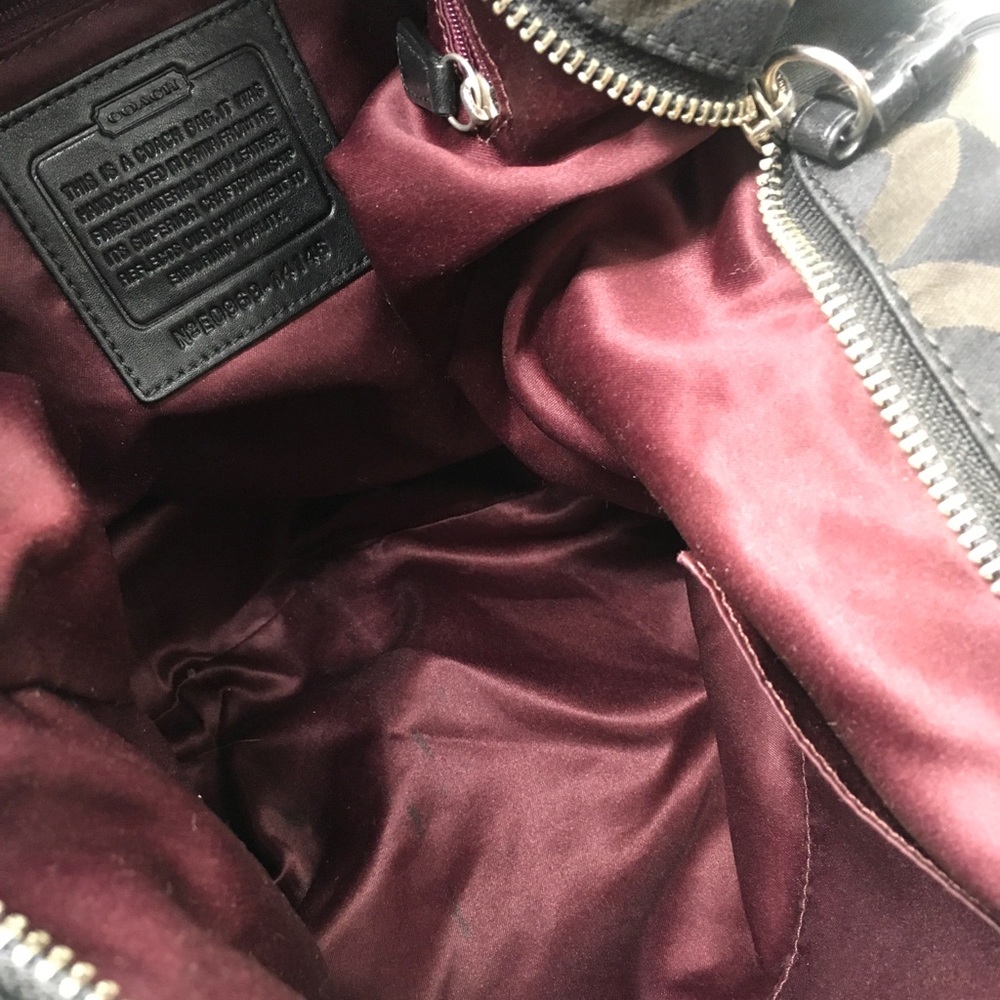 Coach Brooke Signature Sateen Hobo Shoulder Handbag Purse ✅Offers Welcome - Picture 9 of 13